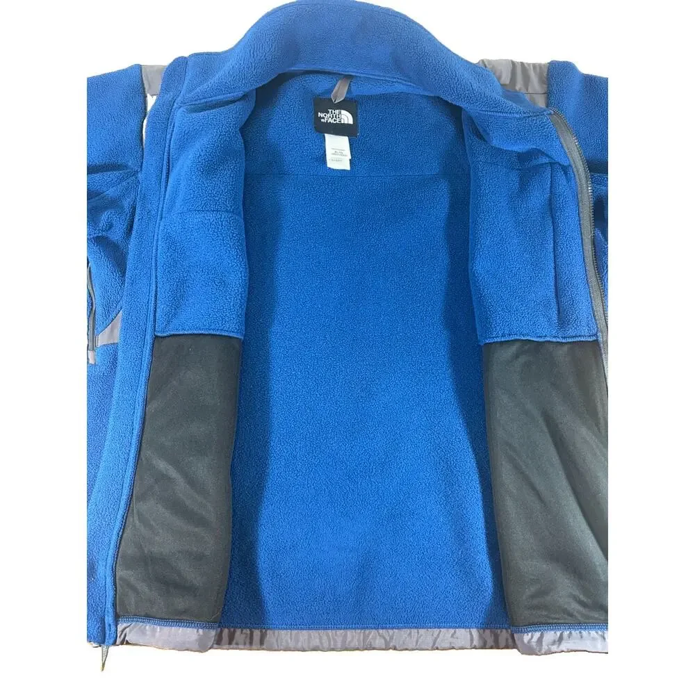 The North Face Denali Fleece Jacket Mens XL Blue Grey Polartec Full Zip Vented